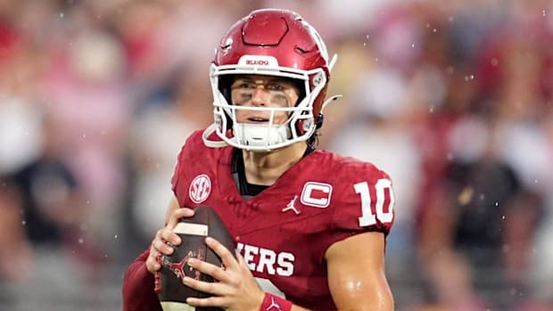 USC Trojans quarterback Jayden Maiava coach Lincoln Riley Garrett Nussmeier LaNorris Sellers John Mateer Big Ten Football 