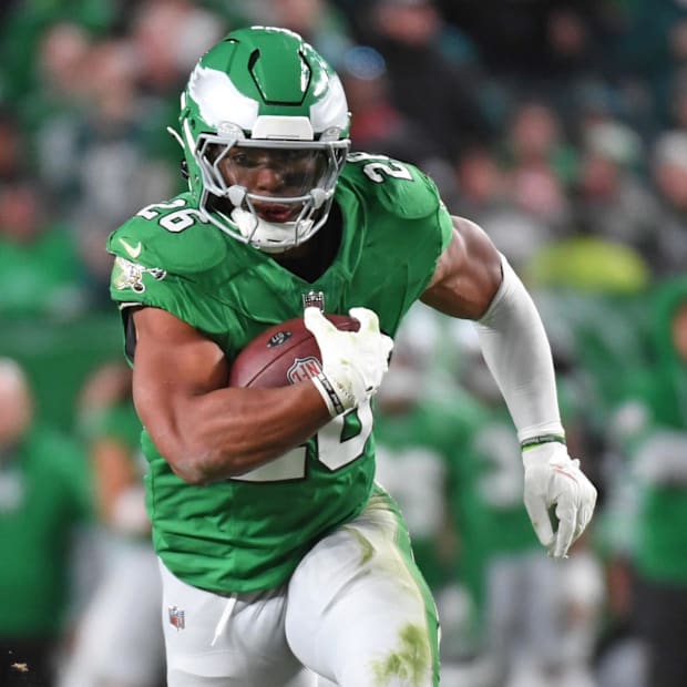 Philadelphia Eagles running back Saquon Barkley