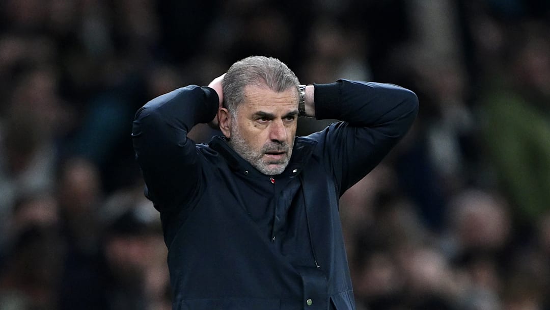 Ange Postecoglou on the sidelines of the match against Eintracht Frankfurt