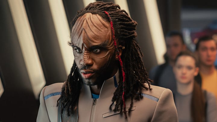 Karim Diané as Jay-Den in Star Trek: Starfleet Academy, episode 1, season 1, streaming on Paramount+, 2025. Photo Credit: Brooke Palmer/Paramount+.
