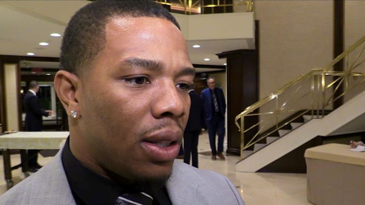 Ray Rice, who left the NFL in disgrace after allegations of domestic violence, but who has since become an advocate for domestic violence awareness, has been named the new junior varsity football coach at Milford Mill High School in Maryland.