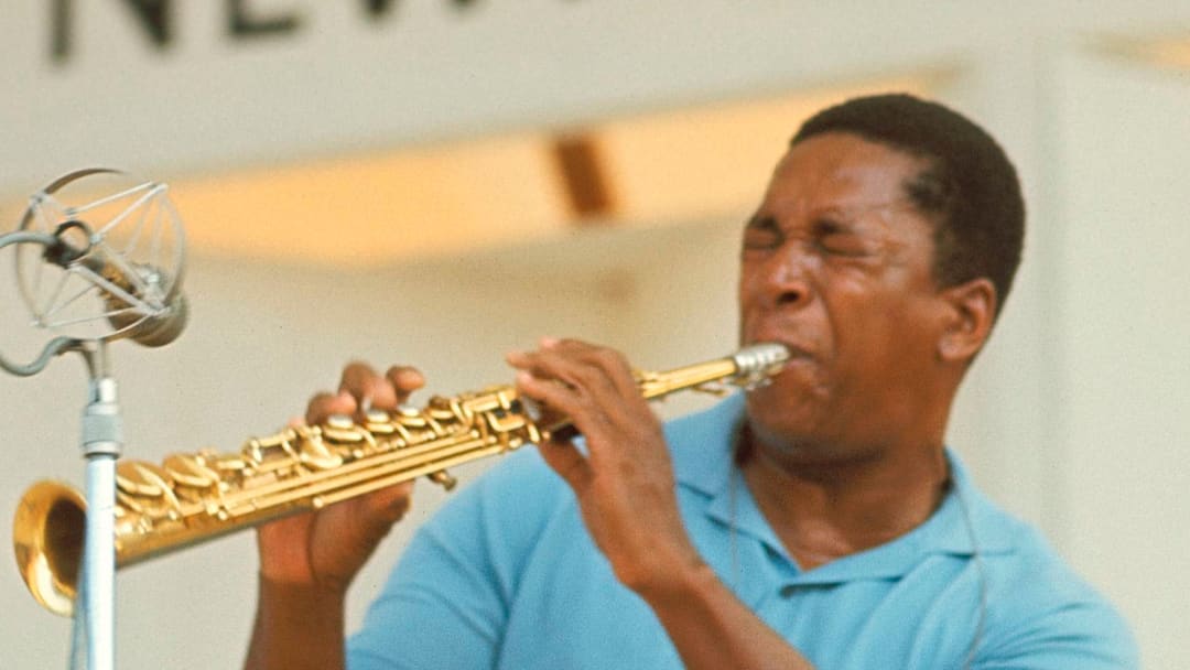 John Coltrane performs
