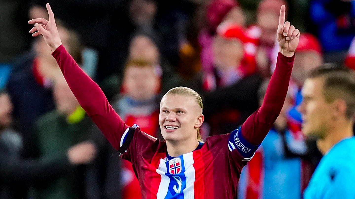 Erling Haaland blir Norges toppscorer gjennom tidene