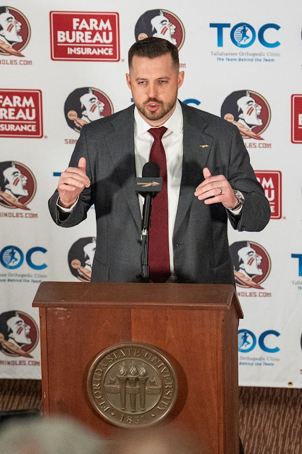 Florida State’s new head basketball coach Luke Loucks
