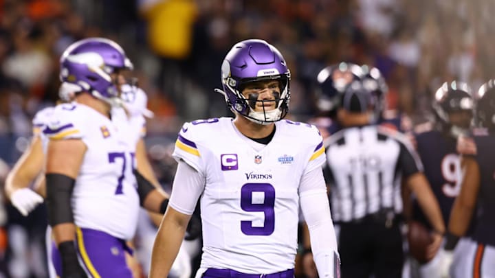 Minnesota Vikings quarterback J.J. McCarthy (9). Minnesota Vikings quarterback J.J. McCarthy (9).