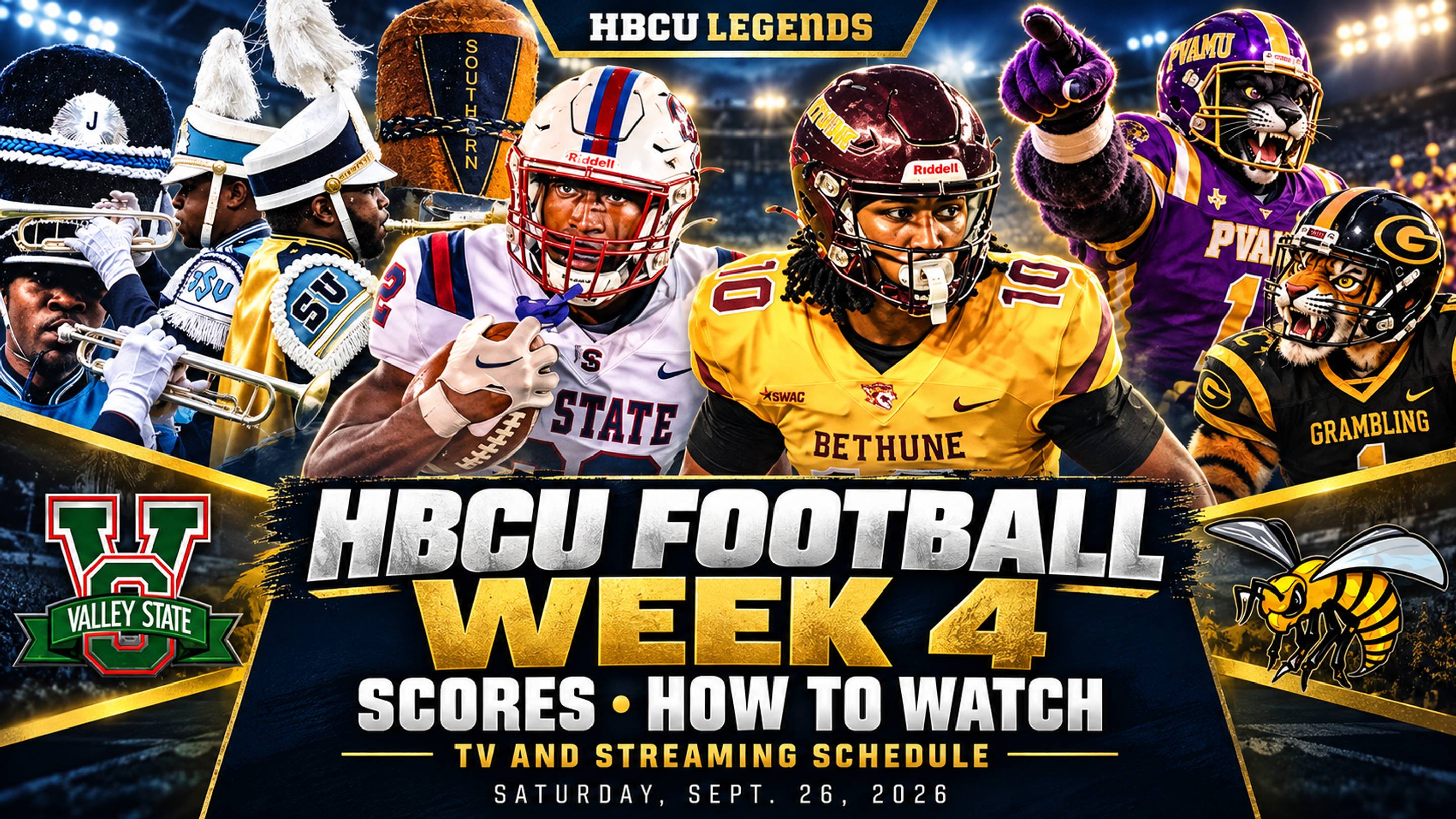 HBCU Football Week 4: Scores, How to Watch, TV and Streaming Schedule