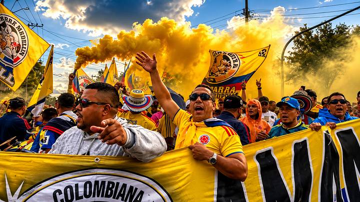 La afición colombiana se apoderó de la CDMX La afición colombiana se apoderó de la CDMX