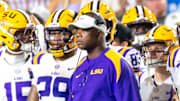 Frank Wilson, LSU interim coach. Saturday, Sept. 6, 2025.
