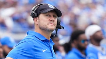 Former Memphis coach Ryan Silverfield looks up at the scoreboard during the game between Charlotte and the University of Memphis at Simmons Bank Liberty Stadium on Saturday, October 26, 2024.