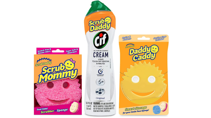 Best housewarming gifts: Scrub Daddy Scrub Mommy + Cif All Purpose Cleaning Cream 