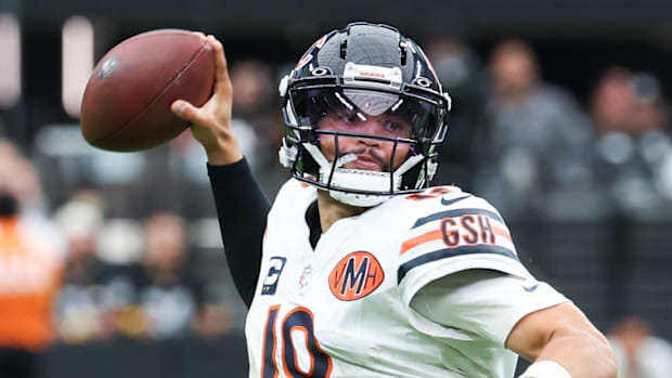 Chicago Bears quarterback Caleb Williams New York Giants  Jaxson Dart Seattle Seahawks Sam Darnold NFL USC Trojans football