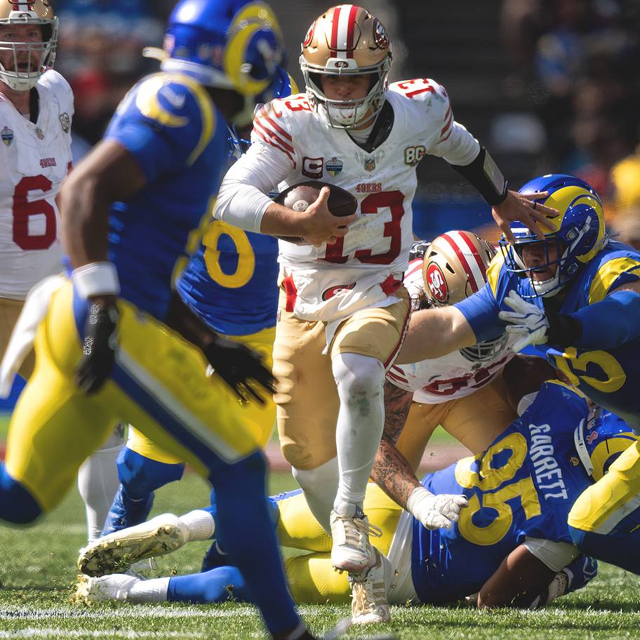 San Francisco 49ers quarterback Brock Purdy
