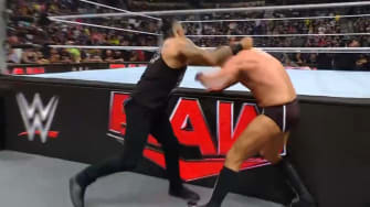 WWE World Heavyweight Champion Damian Priest and Gunther brawl before their SummerSlam 2024 title match.