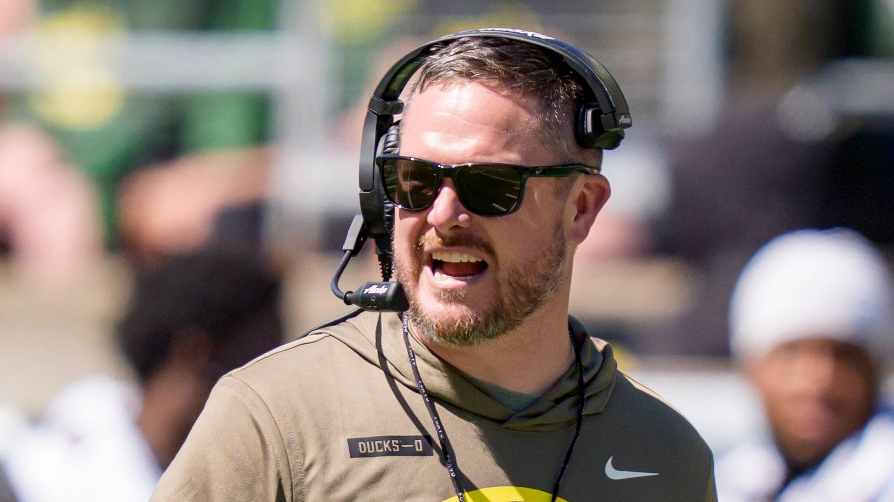 Three Oregon Ducks Rising and Falling Before Portland State