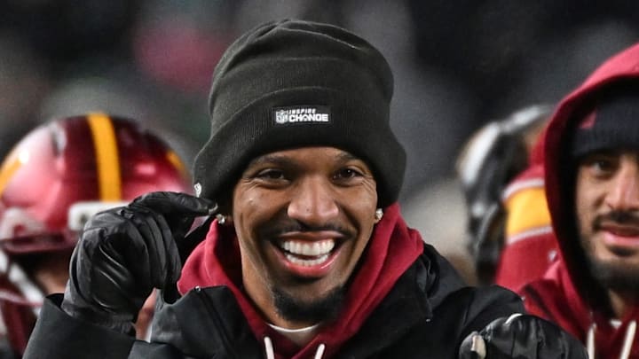 Washington Commanders quarterback Jayden Daniels 