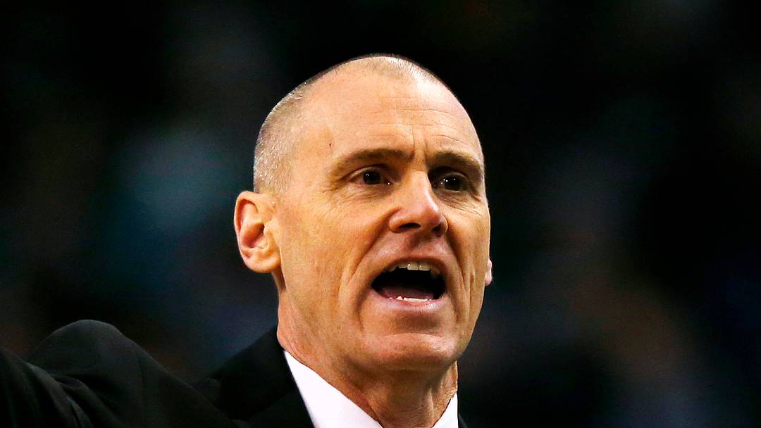 Jan 2, 2015; Boston, MA, USA; Dallas Mavericks head coach Rick Carlisle directs his players during the second quarter against the Boston Celtics at TD Garden. Mandatory Credit: Winslow Townson-USA TODAY Sports