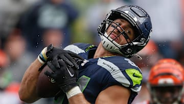 Nick Vannett with the Seattle Seahawks