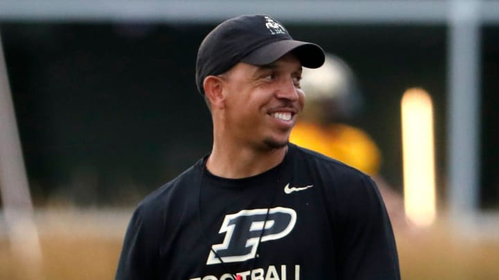 Purdue Boilermakers head coach Ryan Walters