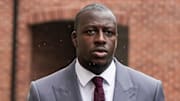 Manchester City footballer Benjamin Mendy arrives at Chester Crown Court...