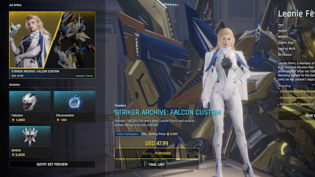 Mecha BREAK Leonie Fevre Skin