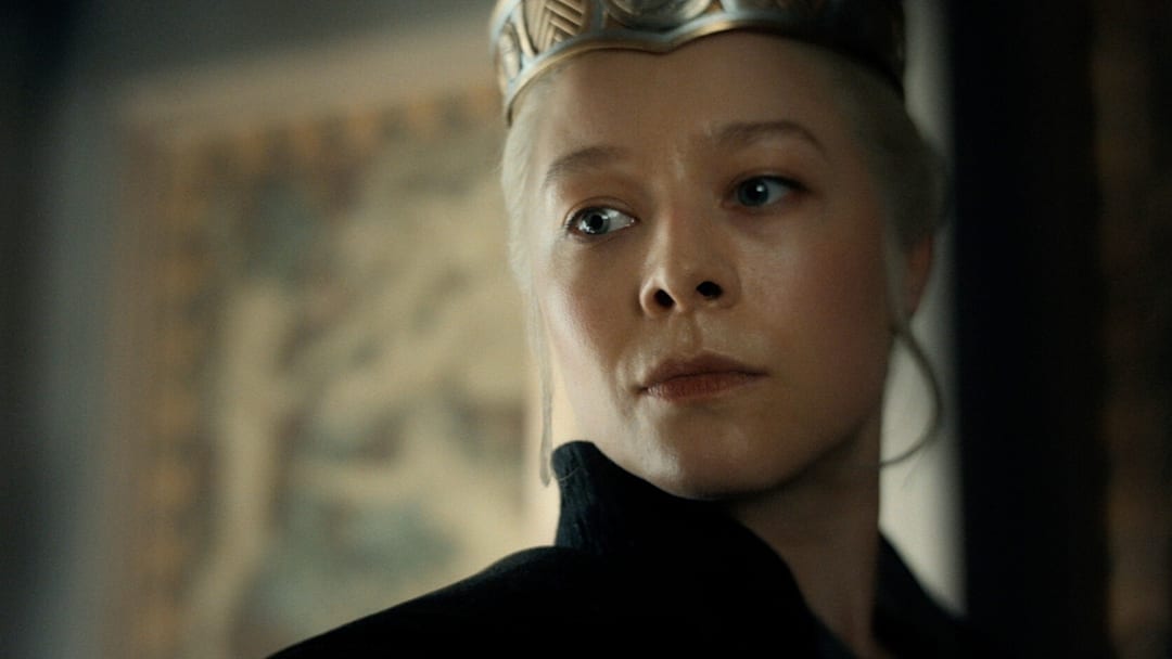 Rhaenyra Targaryen (Emma D'Arcy) in House of the Dragon season 3.
