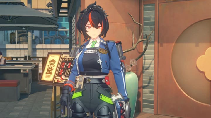 Zenless Zone Zero screenshot of Zhu Yuan.
