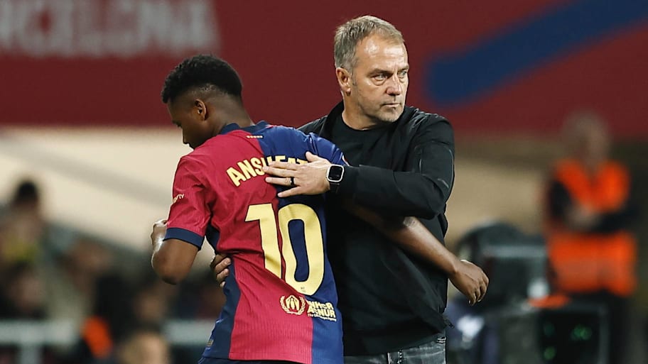 Ansu Fati (left) could't find a way to break into Hansi Flick's Barcelona side. | IMAGO/AFLOSPOR