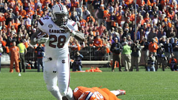 South Carolina football running back Mike Davis