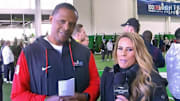 Coach Chennis Berry and Bonnie-Jill Laflin