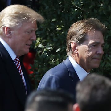President Donald Trump is hoping to name Nick Saban the co-chair of a national college sports commission.