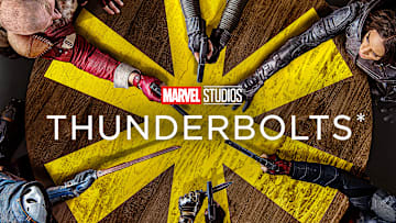 The official poster for Marvel Studios' Thunderbolts*. 