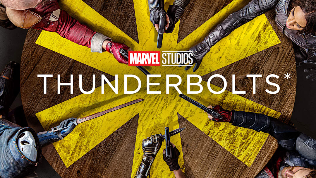 The official poster for Marvel Studios' Thunderbolts*. 