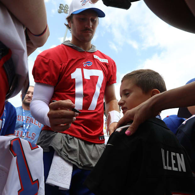 Josh Allen signed autographs