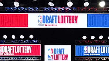 May 12, 2024; Chicago, IL, USA; A overall shot of the 2024 NBA Draft Lottery at McCormick Place West. Mandatory Credit: David Banks-Imagn Images
