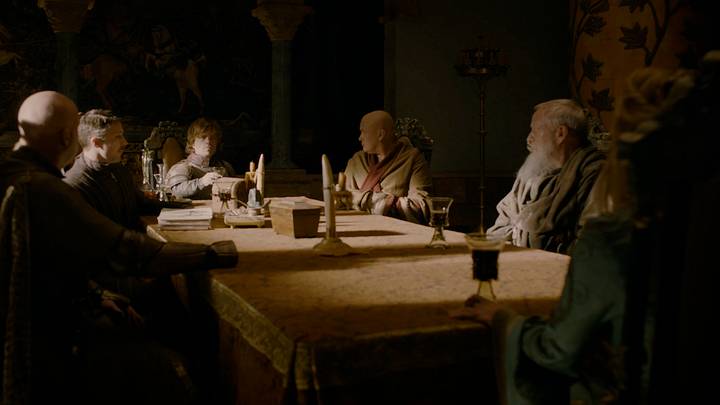 The small council meets on Game of Thrones.