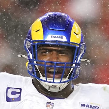 Kobie Turner during the Rams' 12–6 win over the 49ers on Dec. 12, 2024.