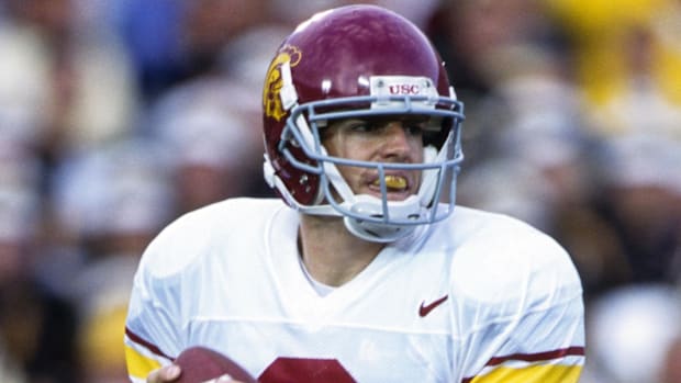 Former USC Trojans quarterback Carson Palmer Matt Leinart Caleb Williams Jayden Maiava Husan Longstreet USC football