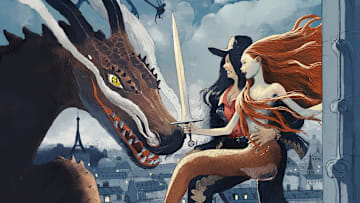 Dragons of Paris. Cover by Tony Sandoval.