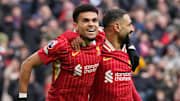 Luis Diaz and Mohamed Salah were Liverpool's goalscorers