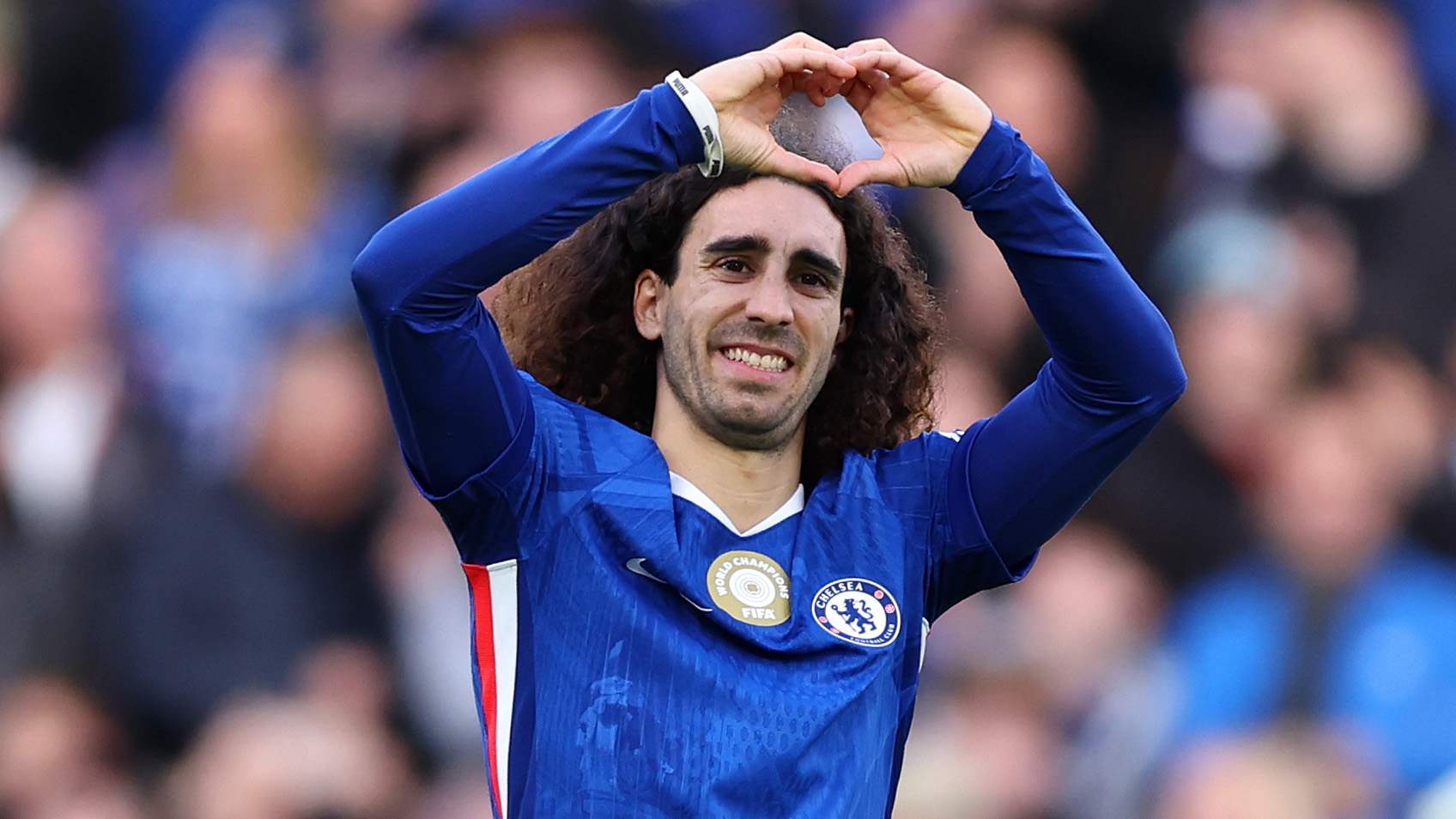 Marc Cucurella celebrating.