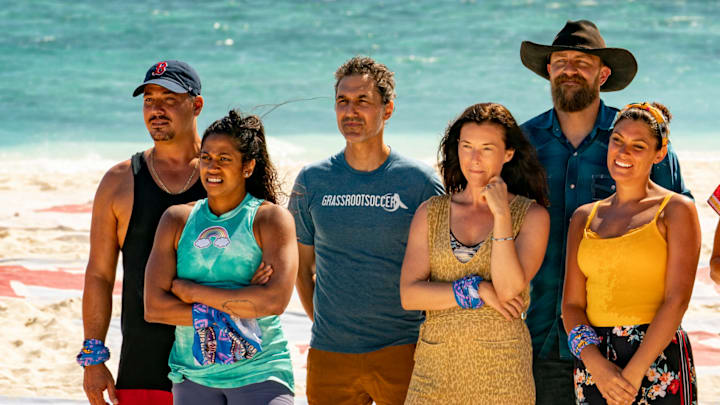 "Greatest of the Greats" - Boston Rob Mariano, Natalie Anderson, Ethan Zohn, Parvati Shallow, Ben Driebergen, Michele Fitzgerald, Danni Boatwright, Denise Stapley, Jeremy Collins and Adam Klein return to compete on SURVIVOR: WINNERS AT WAR, when the Emmy Award-winning series returns for its 40th season, with a special 2-hour premiere, Wednesday, Feb. 12 (8:00-10 PM, ET/PT) on the CBS Television Network. Photo: Robert Voets/CBS Entertainment ©2020 CBS Broadcasting, Inc. All Rights Reserved