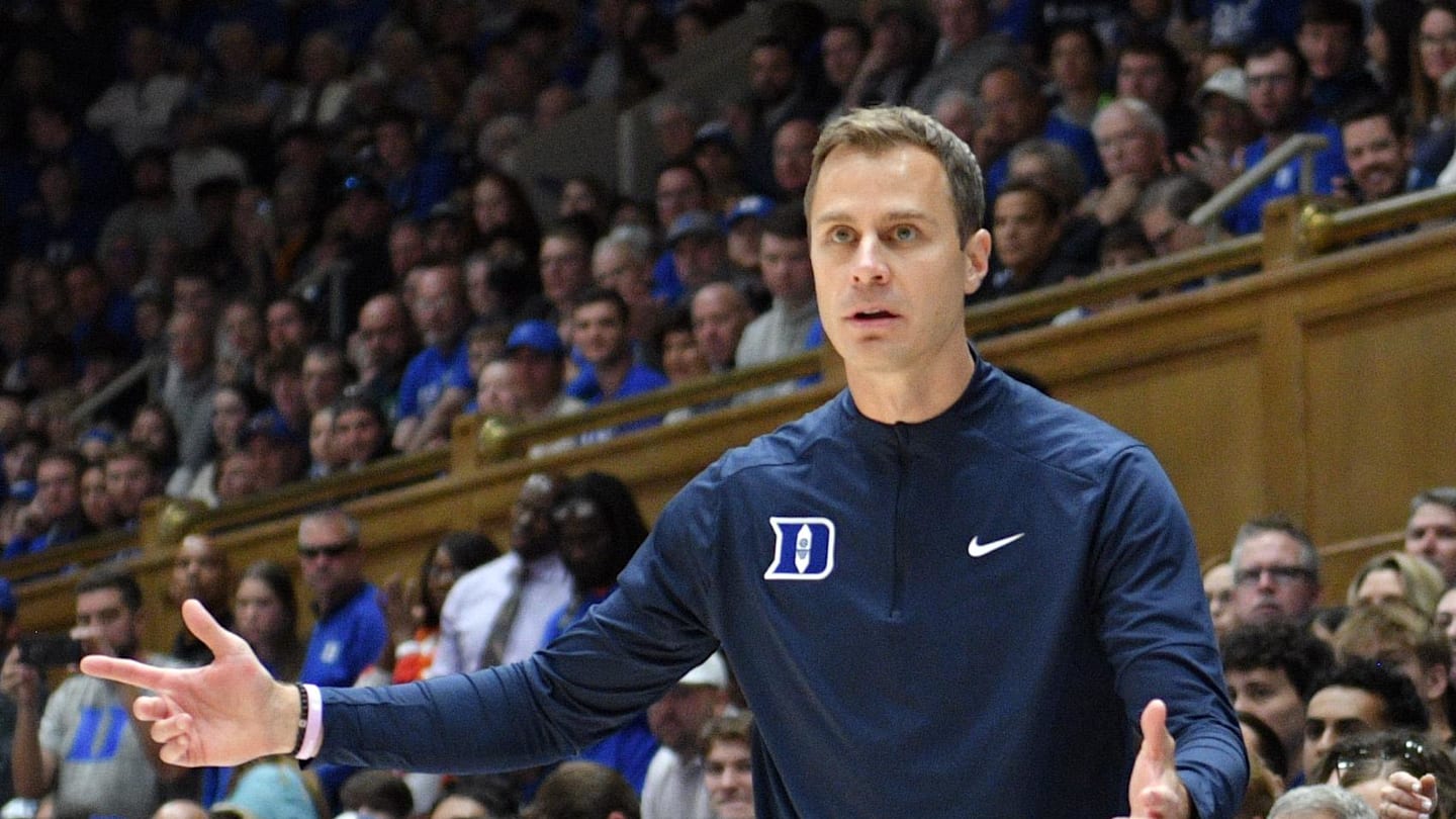 What Duke’s Jon Scheyer Said About Kansas Basketball Ahead of Showdown