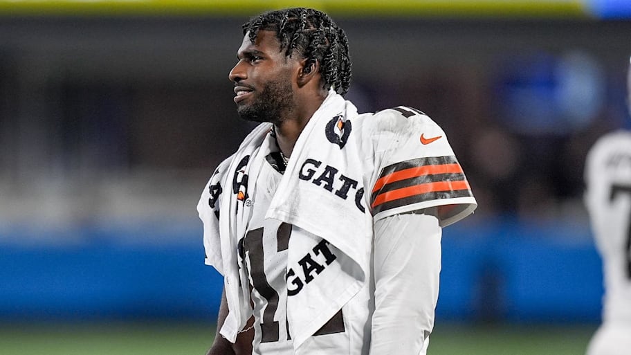 Shedeur Sanders won't see any action for the Browns Saturday against the Eagles | Jim Dedmon-Imagn Images