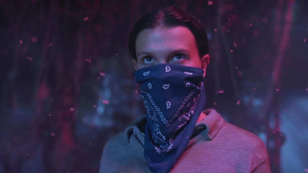 STRANGER THINGS: SEASON 5. Millie Bobby Brown as Eleven in Stranger Things: Season 5. Cr. COURTESY OF NETFLIX © 2025