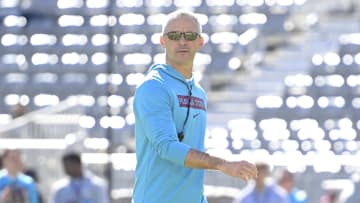 Nov 23, 2024; Tallahassee, Florida, USA; Florida State Seminoles head coach Mike Norvell before the game against the Charleston Southern Buccaneers at Doak S. Campbell Stadium. Mandatory Credit: Melina Myers-Imagn Images