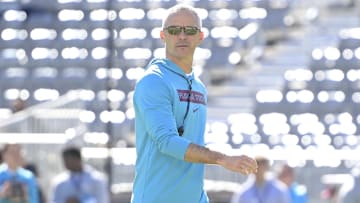 Nov 23, 2024; Tallahassee, Florida, USA; Florida State Seminoles head coach Mike Norvell before the game against the Charleston Southern Buccaneers at Doak S. Campbell Stadium. Mandatory Credit: Melina Myers-Imagn Images