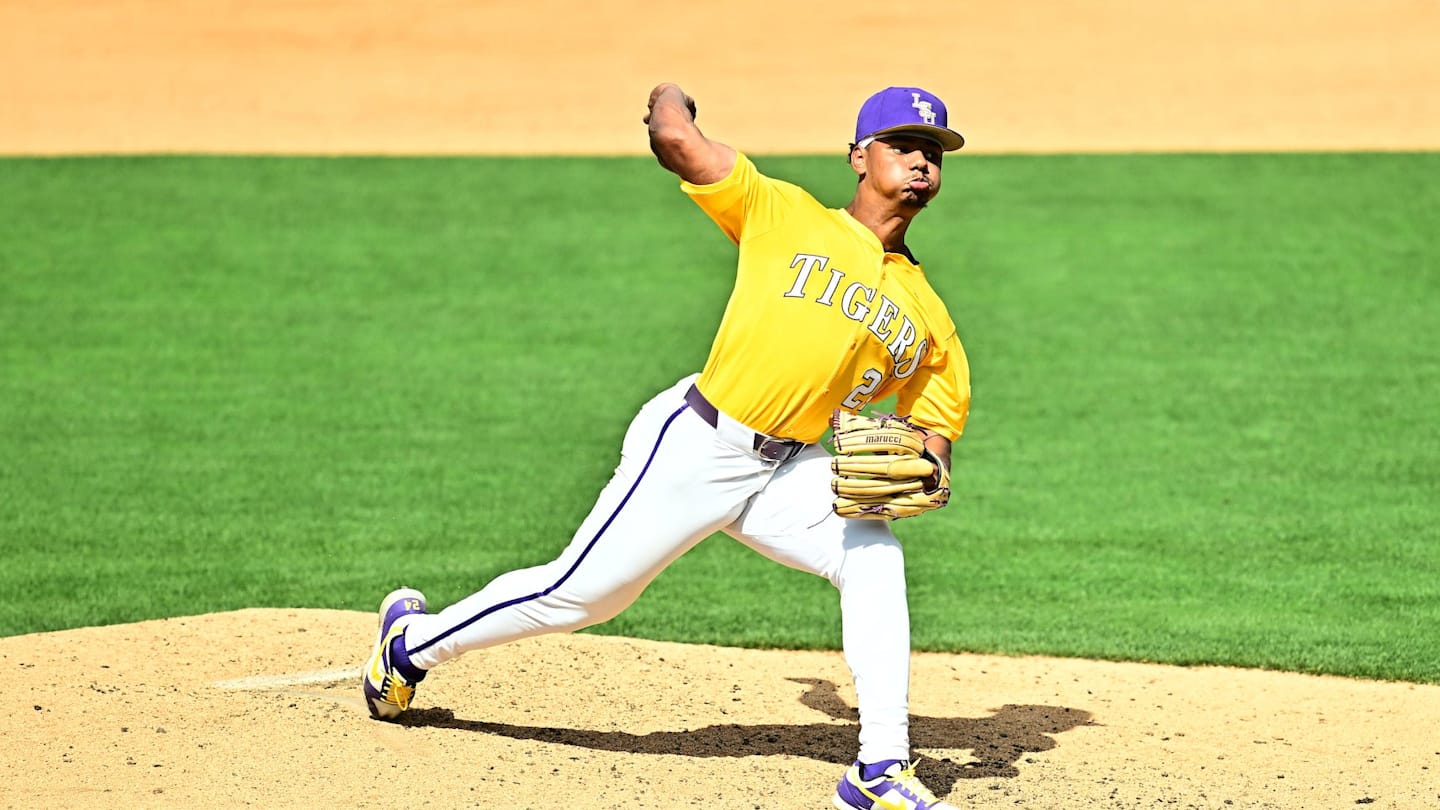 LSU Baseball's Anthony Eyanson Named a Semifinalist for National Pitcher of the Year