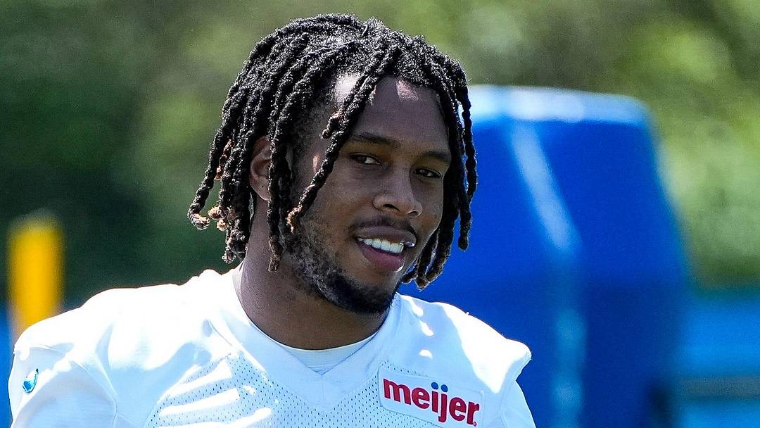 Detroit Lions cornerback Keith Abney II (28).