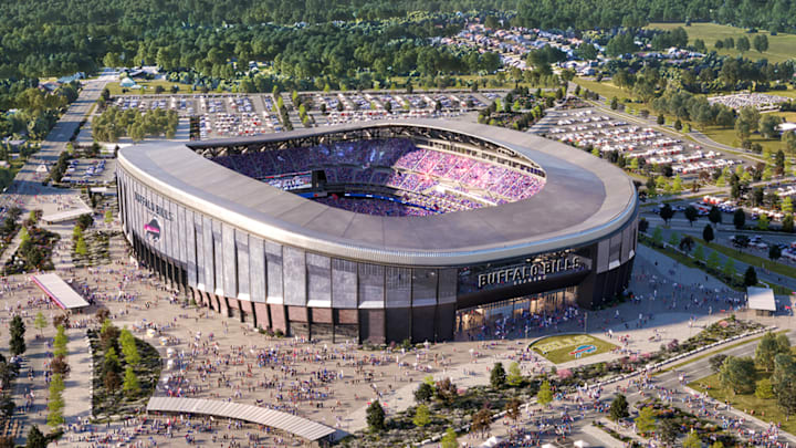The finished Bills stadium The finished Bills stadium