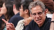 Aug 5, 2025; Brooklyn, New York, USA;  Actor Ben Stiller at Barclays Center. Mandatory Credit: Wendell Cruz-Imagn Images